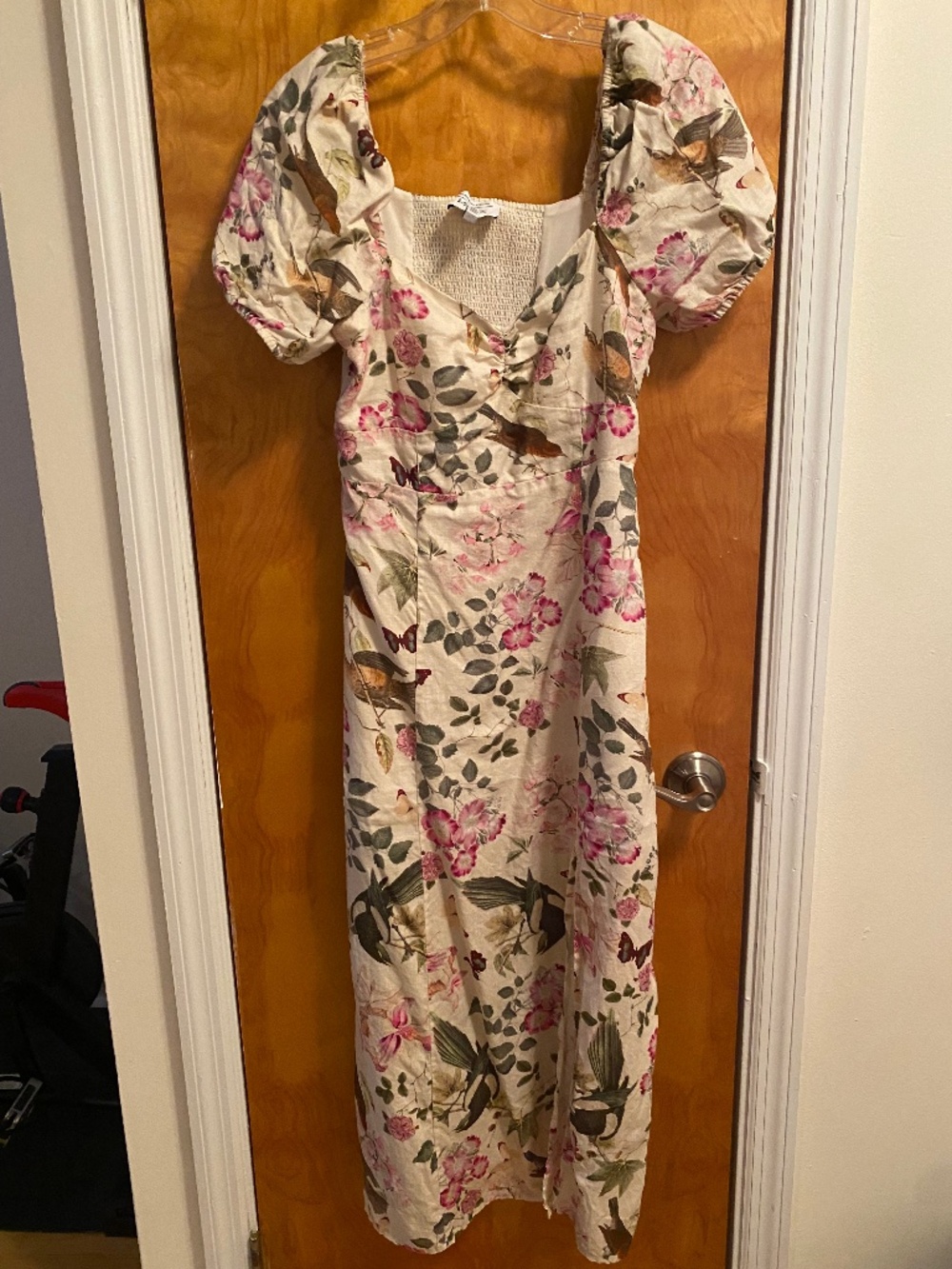Floral linen dress